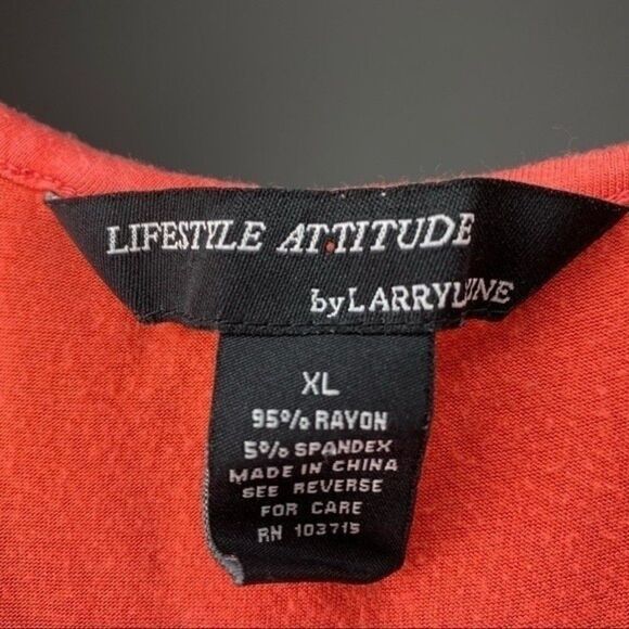 5/$25 Lifestyle Attitude by Larry Levine Pink Sleeveless Ruffle Stretch Tank Top - Picture 6 of 6